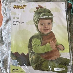 Spirit Green and Brown Dino Costume for Infants